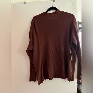 Brand New Wine Colored Light Sweater
